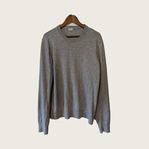 FILIPPA K - Grey crewneck sweater with elbow patch - Sz L